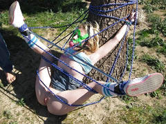 Submissive blonde gave all her holes for a group of sadists. She couldn't sit for two days after that
