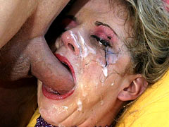 Girl is trying to withstand the pain of tightly bound boobs for several hours